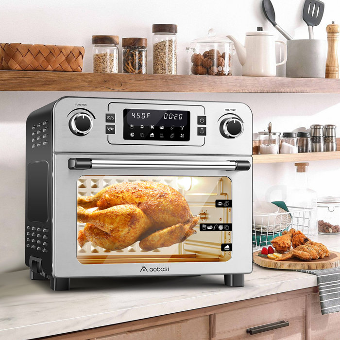 AOBOSI 10In1 MultiFunction Digital Countertop Rotisserie Air Fryer